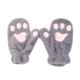 thumbnail image 3 of Guantes de mujer para niñas, mitones de cosplay, gruesos, cómodos y cálidos para invierno. Gris, 3 of 9