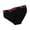Black, variant on Plus Size Women's Low Rise Bikini Briefs, Sexy 'LOVE' Letter Waistband Panties, Soft Breathable Cotton Stretch Underwear for Daily Comfort Black L