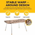 thumbnail image 4 of Sweet Home Table Cloths for 8 Foot Rectangle Tables, Western Stars Bird Houses Brown Wooden Grain Patio Waterproof Elastic Fitted Tablecloths, Washable Rectangular Table Cover for Camping, 4 of 8