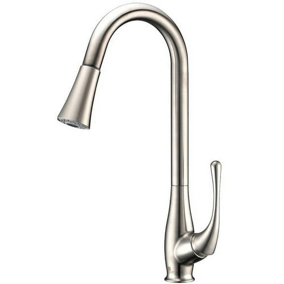 Singer Series Single-Handle Pull-Down Sprayer Kitchen Faucet in Brushed Nickel