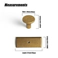 thumbnail image 3 of Goo-Ki Antique Brass Cabinet Knob with Backplate, High-end Zinc Alloy Cabinet Handles for Dresser,Wardrobe,Cupboard,Kitchen Hardware, 6 Pack, 3 of 6