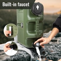 "5 Gallon Camping Water Jug with Spout, Portable BPA Free Water Container with Spigot for Outdoor Hiking "