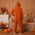 thumbnail image 6 of Orange Pumpkin Onesie Pajamas for Women Polyester Funny Pumpkin Hooded Casual Pajama Set, Oversized Onesie Jumpsuit 2XL, 6 of 7