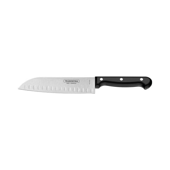 Cuchillo Santoku Tramontina Ultracorte 7 Pulgadas Negro