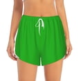 thumbnail image 2 of Balery Green Pantalones cortos deportivos para mujer con forro y dos bolsillos, elásticos, para entrenamiento, gimnasio, yoga-Medium, 2 of 7