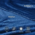 thumbnail image 4 of Catalonia Wearable TV Blanket with Sleeves Arms & Feet pockets for Adult Micro Plush Fleece Large Wrap Throw Robe 73" x 53", 4 of 6