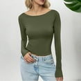 thumbnail image 2 of Weiqiqre Womens Tops Long Sleeve Off The Shoulder Tops Going Out Cute Basic Y2K Fall Fashion 2025 Outfits Clothes, 2 of 4