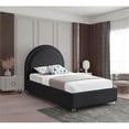 thumbnail image 2 of Meridian Furniture Milo Lit Jumeau en Tissu Noir, 2 of 8