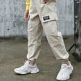 thumbnail image 4 of SILVERCELL Girls Cotton Jogger Cargo Pants Loose Street Hip Hop Dance Sweatpant Trousers 3-13T, 4 of 6