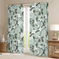 thumbnail image 2 of Erosebridal Flower Floral Blackout Curtains Set of 2 (52x84 Each) for Girls, Green Window Curtains, 2 of 6
