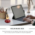 thumbnail image 5 of unbranded Caja De De Guitarra En Marrón Con Vintage Para Del Hogar, 5 of 5