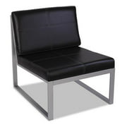 Alera RL8319CS Reception Lounge Furniture, Cube Chair, 27w x 31.13d x 30h, Black-Silver