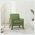 thumbnail image 6 of Dycanpo Modern Linen Accent Chair Armchairs 18.5"H Comfy Living Room for Home Bedroom, Green, 6 of 6