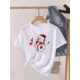 thumbnail image 2 of Camiseta estampada de manga corta para mujer, ropa de Navidad, moda de Año Nuevo, camiseta estampada, 2 of 5