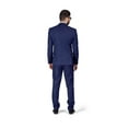 thumbnail image 5 of Slim Fit Men Suit Micro Textured Weave 2 Button Notch Collar AZAR 11812 (46 Long 39/40 Waist 34 Length, Navy Blue), 5 of 8