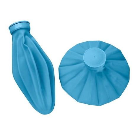 HealthSmart Ice Bag for Injuries, Reusable Ice Pack for Head, Refillable Rubber Ice Bag, Medical Ice Pack, Medium, 9 in