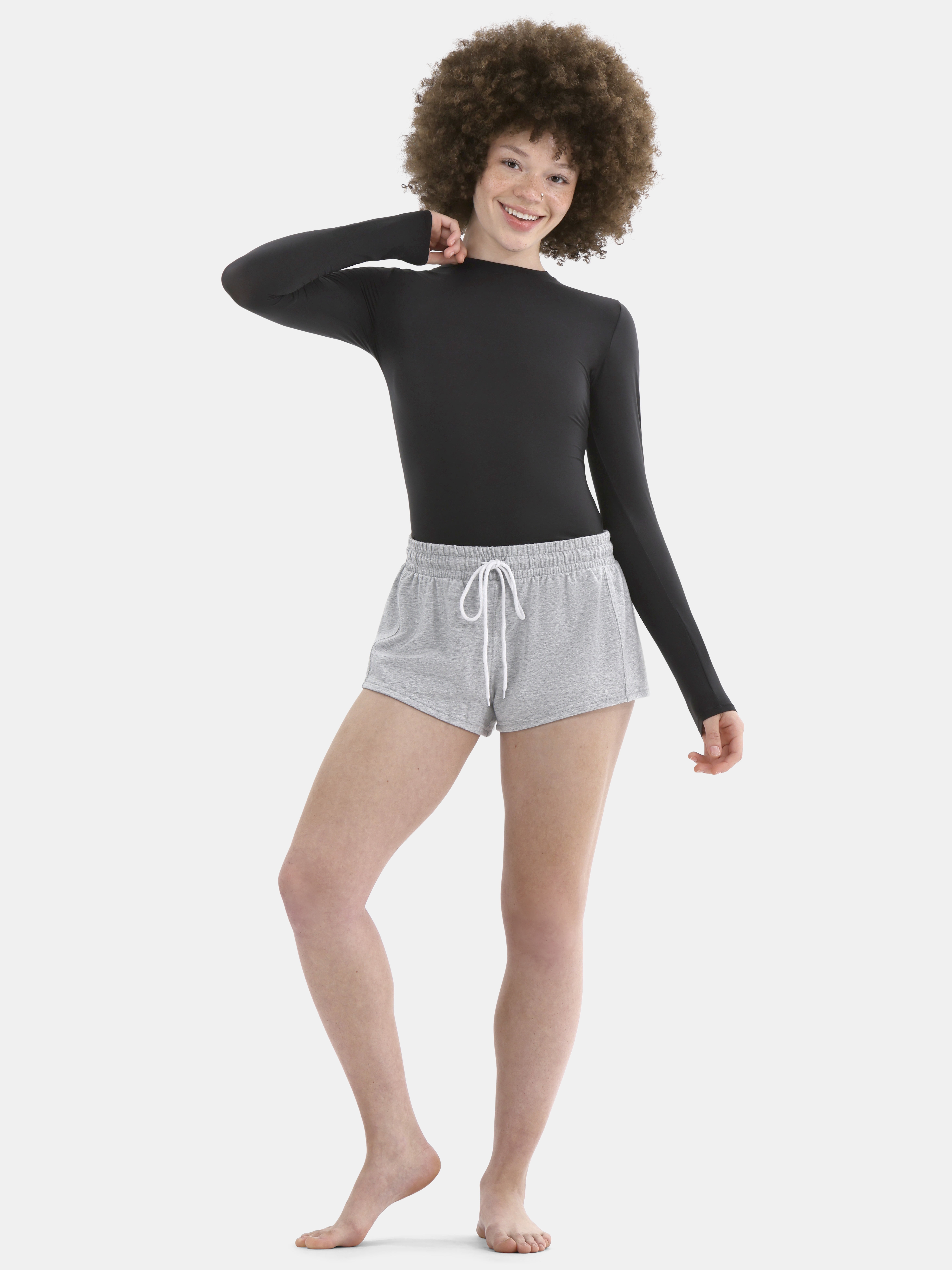 No Boundaries Women’s Fit Stretch Long Sleeve T-Shirt, Sizes XS–3XL