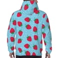 thumbnail image 7 of Lsque Strawberries Pattern Casual Men's Hoodie,Hooded Sweatshirt with Kangaroo Pocket,Pullover Hoodie-XX-Large, 7 of 7