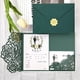 thumbnail image 2 of Tarjeta de invitación Floral verde, decoraciones de felicitación de cumpleaños, boda, compromiso, otoño, invierno, Impresión de texto personalizado, 2 of 3