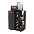 thumbnail image 5 of Espresso Rolling Bar Cart With Wine Storage, 5 of 7