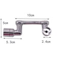 thumbnail image 4 of Extensor flexible Accesorio de rociador Rotación de 1080 degree Grifo de filtro de salpicaduras para lavabo de baño Fregadero Sunnimix Grifo de fregadero giratorio, 4 of 8