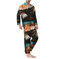 thumbnail image 2 of KLL Realistic Turtle Sleepwear Mens Flannel Pajamas,Long Cotton Pj Set, 2 of 7