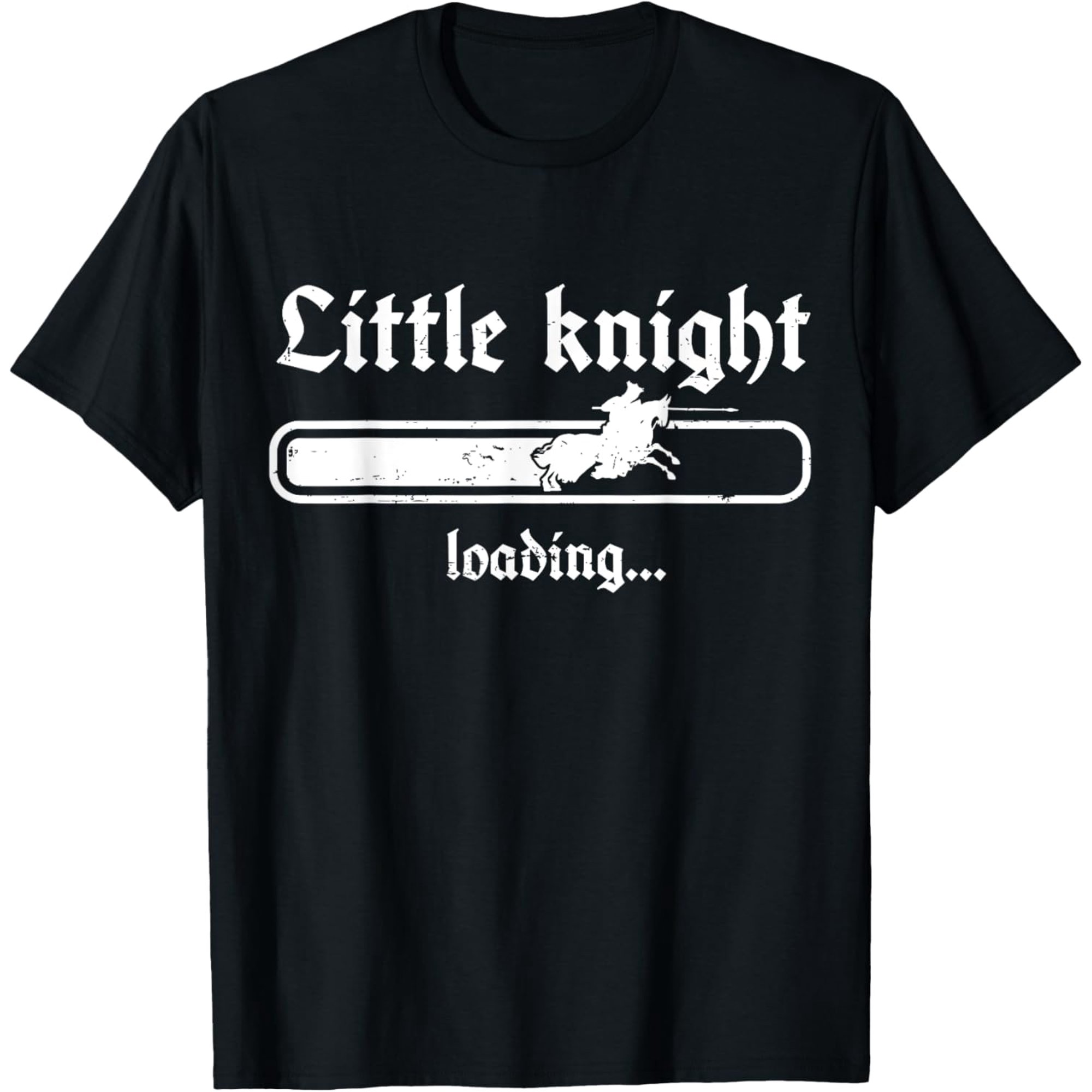 Little Knight Loading Pregnancy Announcement Medieval Style T-Shirt