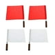 thumbnail image 1 of Bandera de árbitro de 4 piezas - Bandera de juez de línea de voleibol para fútbol, ​​fútbol y otros ejercicio rojo Zulema bandera de árbitro deportivo, 1 of 8
