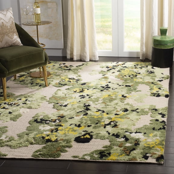 Safavieh Kenya Lorraine Abstract Area Rug, Green/Beige, 6' x 9'