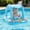Blue, variant on Flynow Baby Pool Float with Canopy Sun Protection, Kids Swimming Float with Safety Seat, Inflatable Toddlers Pool Floats with Cartoon Bell Toy, Infant Swim Trainer, Summer Essentials for Boys Girls