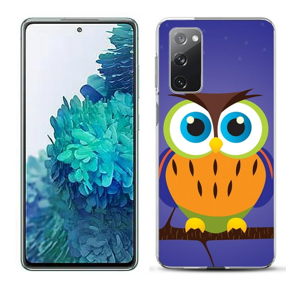 Slim-Fit Gel TPU Phone Case for Samsung Galaxy S20 FE 5G Fan Edition, by OneToughShield ® - Night Owl