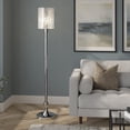thumbnail image 7 of Evelyn&Zoe Numit 68.75" Tall Floor Lamp with Glass Shade, Brushed Nickel/Mercury Glass, 7 of 7