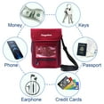 thumbnail image 2 of Passport Holder Waterproof RFID Blocking Nylon Neck Pouch with Vaccine Card Slot Men Women, 2 of 5