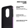 thumbnail image 5 of FINCIBO Hybrid Case Hard Plastic TPU Slim Back Cover for Motorola Moto E5 Plus 6", Purple/Black, 5 of 8