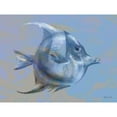 thumbnail image 3 of Stellar Design Studio 24x19 Black Modern Framed Museum Art Print Titled - Blue Fish 1, 3 of 5