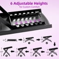 thumbnail image 4 of Reposapiés Neotidy para pedicura, plegable, 15-30 cm, 6 alturas, negro, 4 of 9