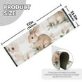 thumbnail image 3 of Cute Beige Rabbit Bedroom Runner Rug 2'x 6' Non Slip Carpet Indoor Home Area Rug Living Room, 3 of 8