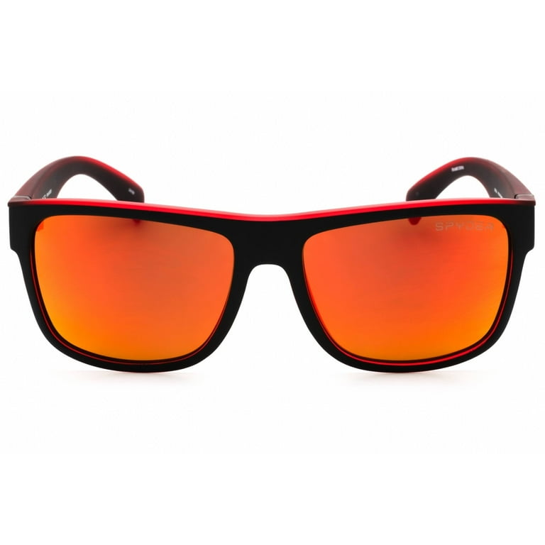 Spyder Polarized Men's Black Diamond Square Sport Sunglasses with