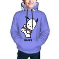 thumbnail image 2 of Sanrio Pochacco Kids' Hoodie 3d Print Sweatshirt Soft Pullover Hooded With Big Pockets Fans Gifts For Boys Or Girls Small, 2 of 7