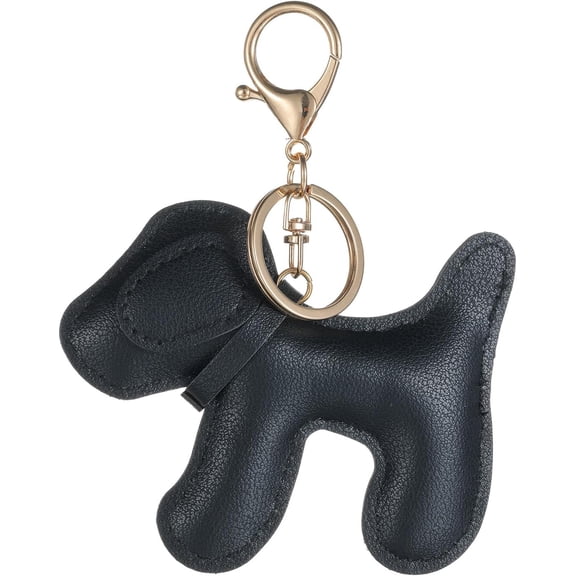 Leather Dog Bag Charm Dog Lover Charm Keychain for Purse Handbags Bag Accessories