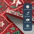 thumbnail image 5 of Moynesa 8'x10' Christmas Area Rug for Living Room,Red Large Rug Xmas Tree Modern Rug Kitchen Rug Washable Rug Non Slip Moroccan Carpet Holiday Decor Soft Accent Rug for Bedroom Dining Room, 5 of 7