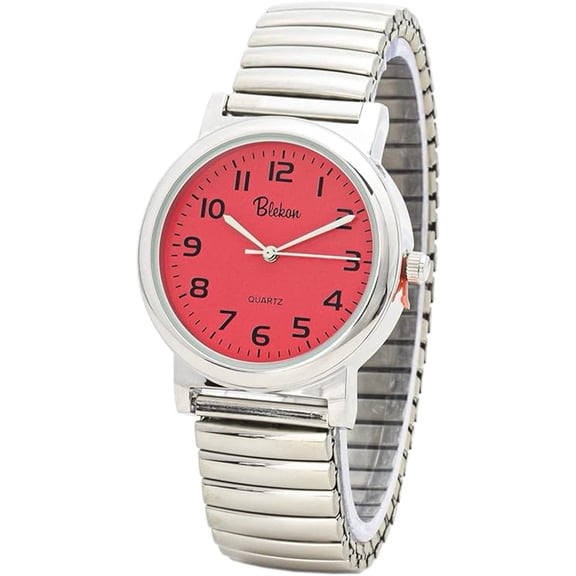 Blekon Stainless Steel Unisex Watch for Adults Stretch Band Cool Analog Display in Multiple Colors