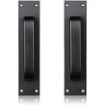 thumbnail image 1 of (Noir) Poignée de porte en alliage d'aluminium à poignée de porte en aluminium de verre montée sur verre et en plástico de cocina, 1 of 5