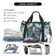thumbnail image 5 of Disketp Butterflies Skull Bows Bolsa de Viaje Tipo Duffle, Bolso de Mano para Fin de Semana para Mujer, Bolsa de Gimnasio Ligera para Hombre, Esencial para Viajes, 5 of 7