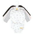thumbnail image 2 of Hudson Baby Girls Thermal Long Sleeve Bodysuits, Snowflake, 0-3 Months, 2 of 7