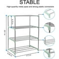 thumbnail image 2 of ETAOLINE 4-Tier Shoe Rack, Stackable Small Storage Organizer, Heavy Duty Metal Shoe Shelf for Closet, Entryway, Hallway, Stairway（Green 4-Tire), 2 of 5