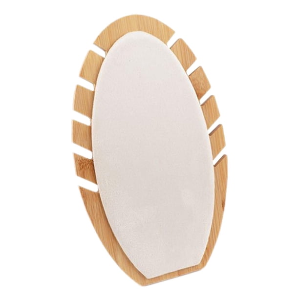 Soporte de exhibición colgante de collar de madera organizador de soporte de exhibición de caballete de collar para Beige kusrkot soporte de exhibición del collar