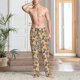 thumbnail image 2 of Balery Camp Badge Pantalones de pijama para hombre, pijama ultraligero, pantalón de descanso-3X-Large, 2 of 6