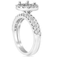 thumbnail image 2 of Pompeii 7/8ct Diamond Engagement Wedding Ring Setting 14K White Gold Mounting (G/H,I1), 2 of 3