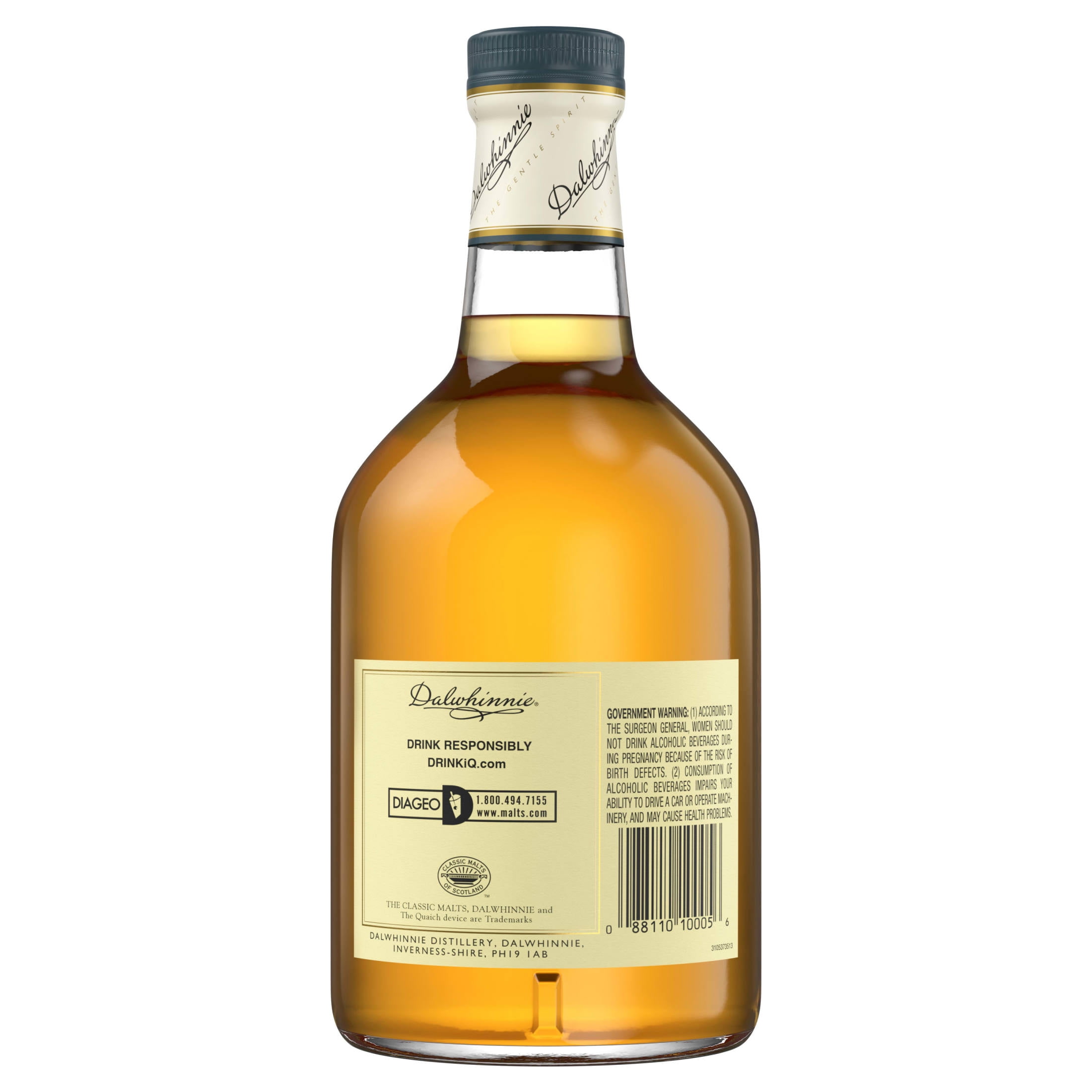 Dalwhinnie 15 Year Old Single Malt Scotch Whisky, 750 mL, 43% ABV